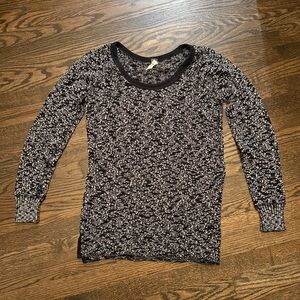 Free People Monochrome Knit Top